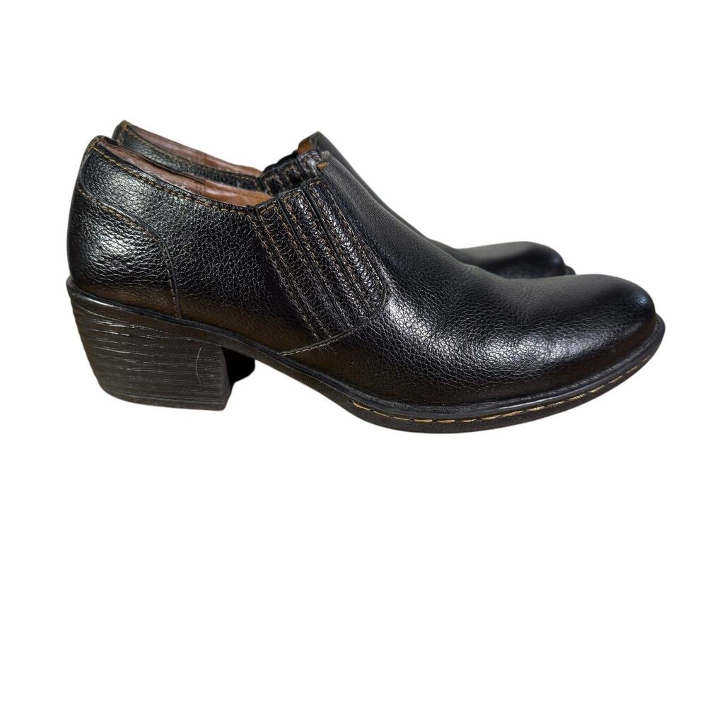 b.o.c. Born Concept Women's Size 8 Black Leather Comfort Loafers Shooties